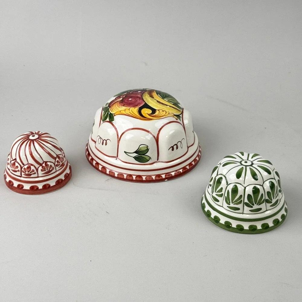 Vintage ABC Bassano Ceramic Hand‎ Painted Molds Wall Hanging Made in Italy